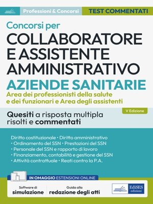 cover image of Concorsi per Collaboratore e Assistente amministrativo nelle Aziende Sanitarie